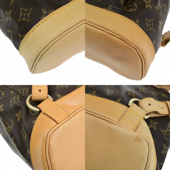 LOUIS VUITTON Montsouris MM Backpack Bag Monogram Leather Brown M51136 660RK300 main image 8